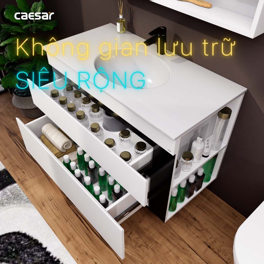 Bộ tủ chậu cabinet Caesar LF5028+EH15028DDRV