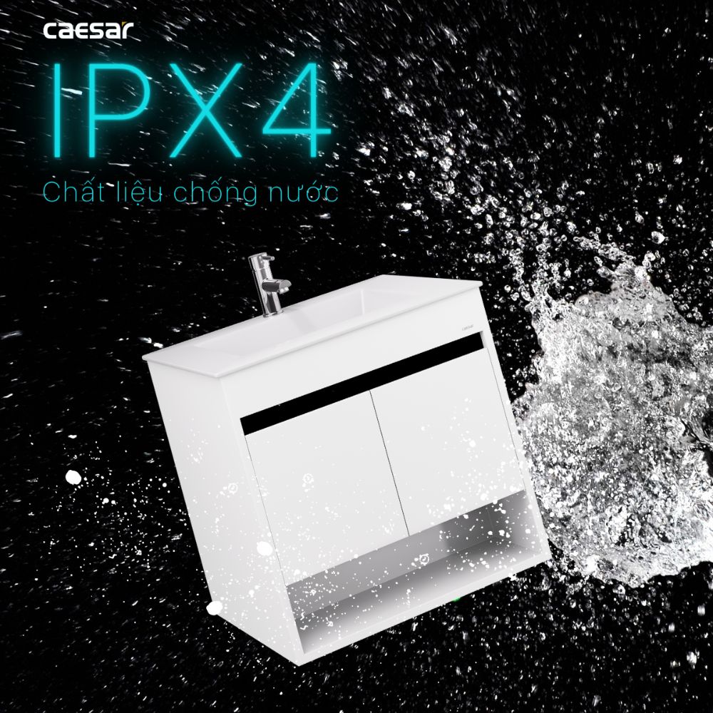 Bộ tủ chậu cabinet màu trắng Caesar LF5030+EH15030AV