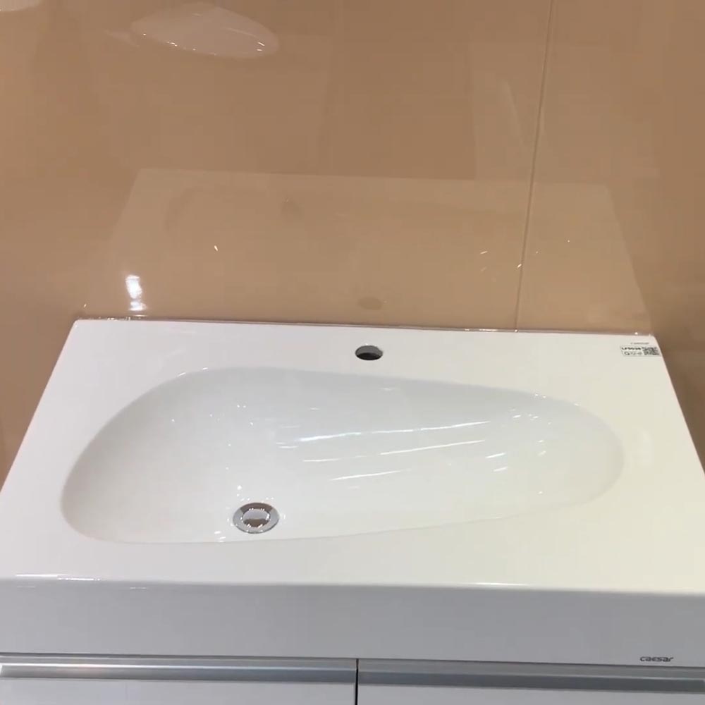 Bộ tủ chậu cabinet màu trắng Caesar LF5036+EH05036AV
