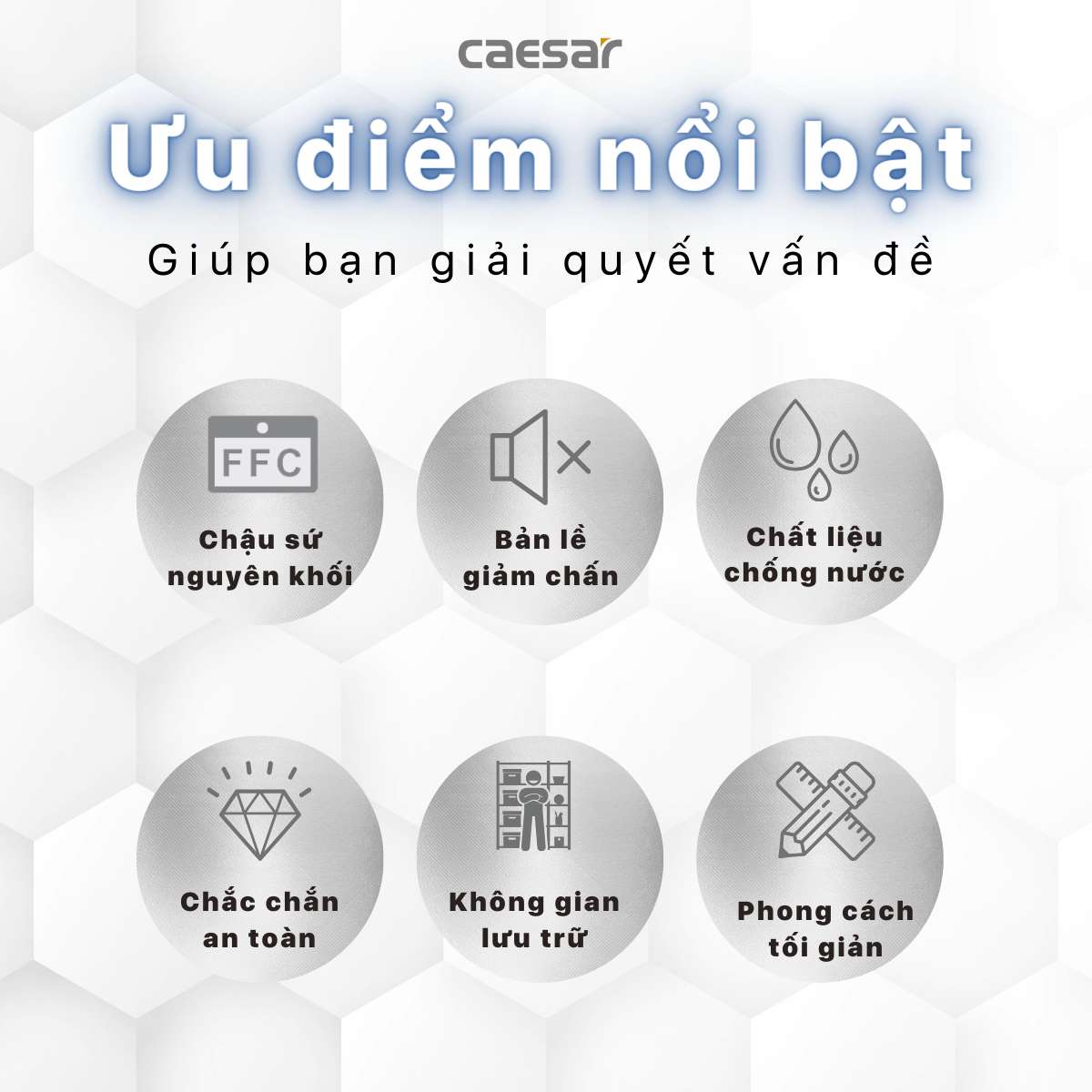Bộ tủ chậu cabinet treo màu trắng Caesar LF5236+EH05236AV
