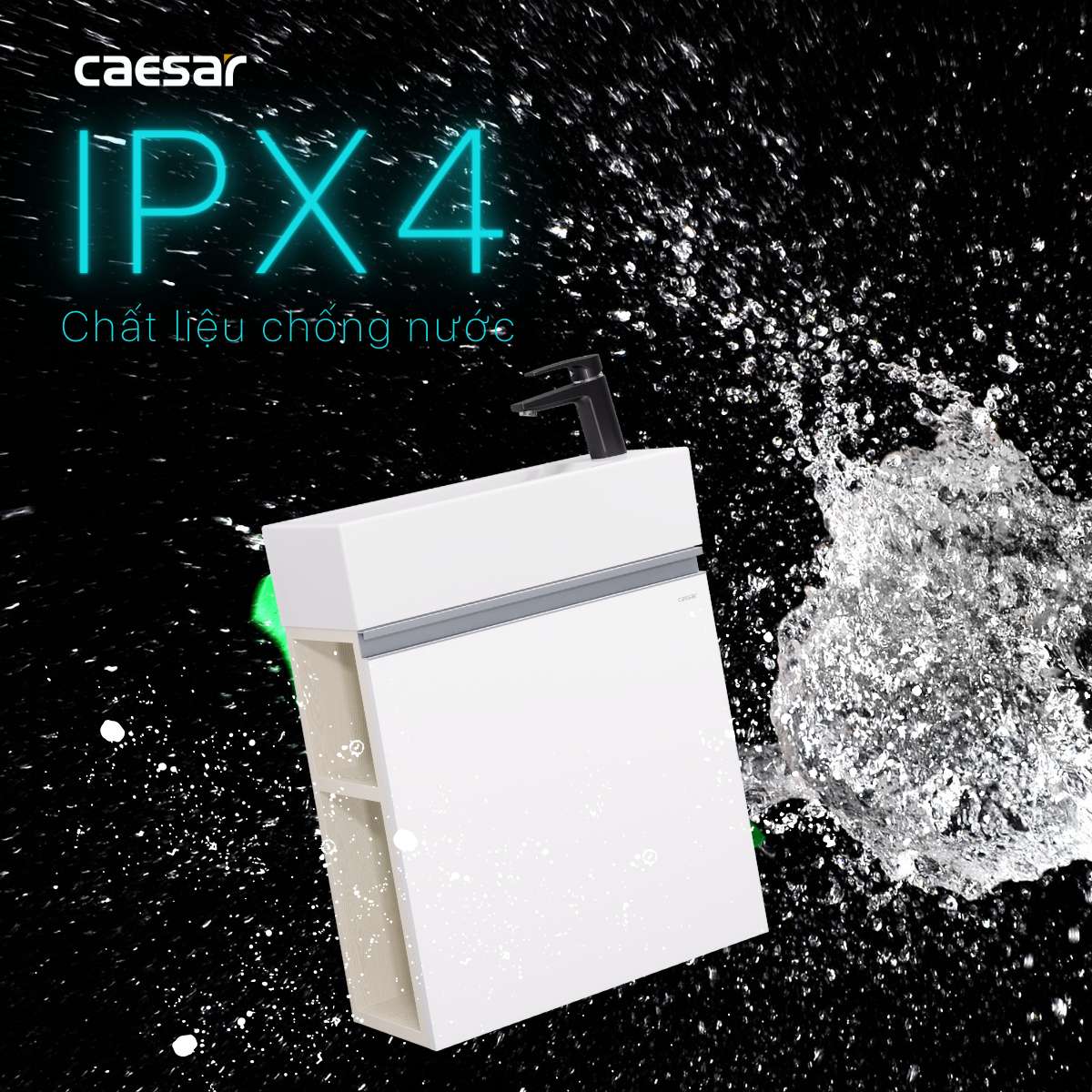 Bộ tủ chậu cabinet treo màu trắng Caesar LF5239S+EH05239AV