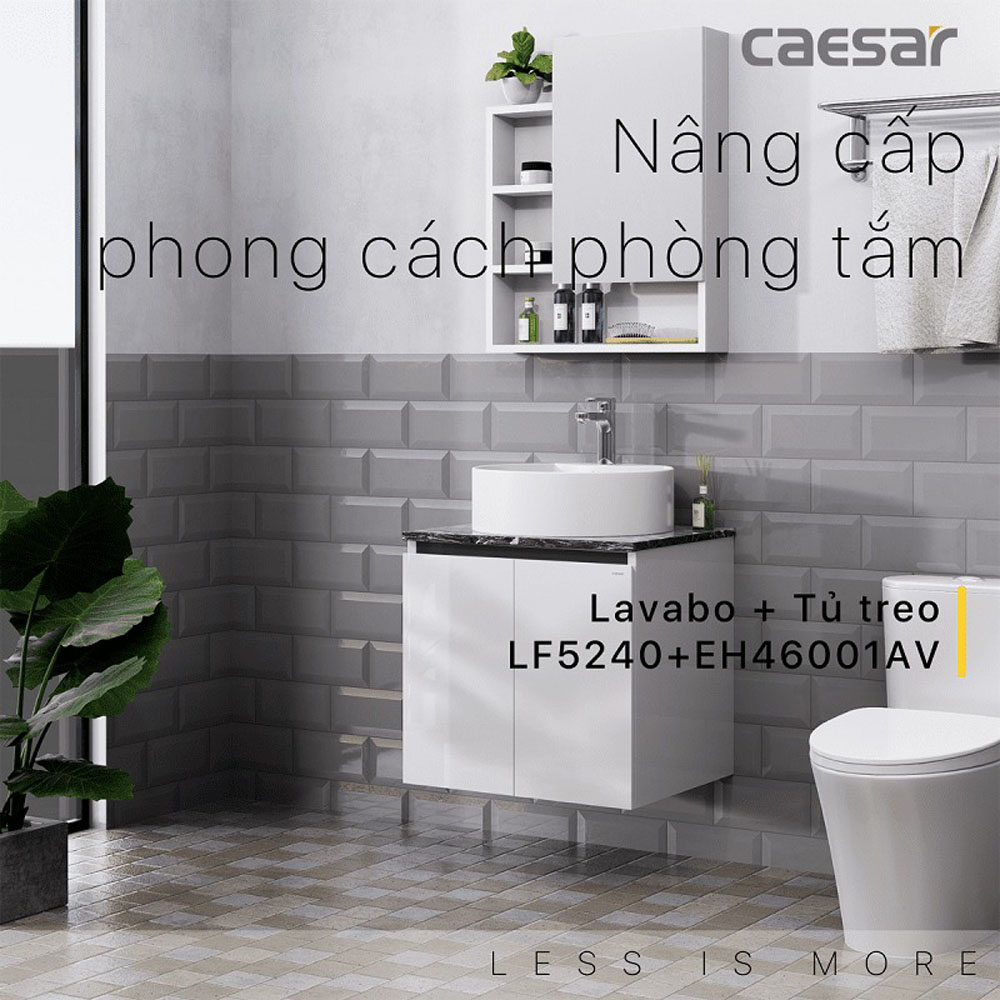 Bộ tủ chậu cabinet treo Caesar LF5240+EH46001AV