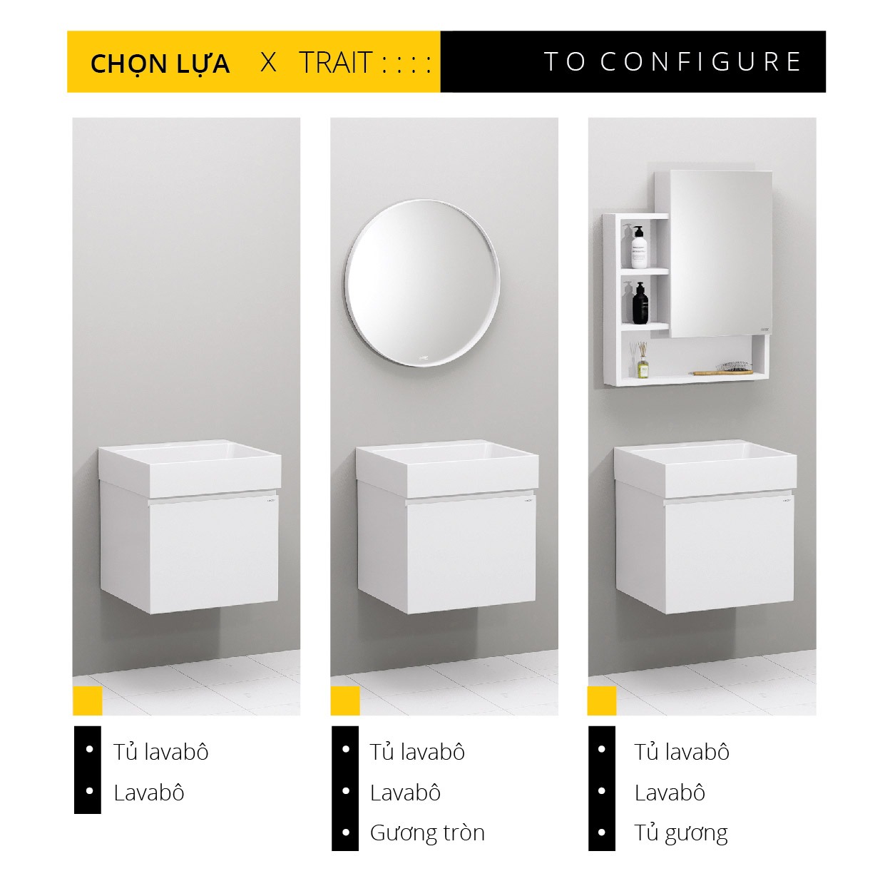 Tủ lavabo liền bàn Caesar LF5253+EH05253AV