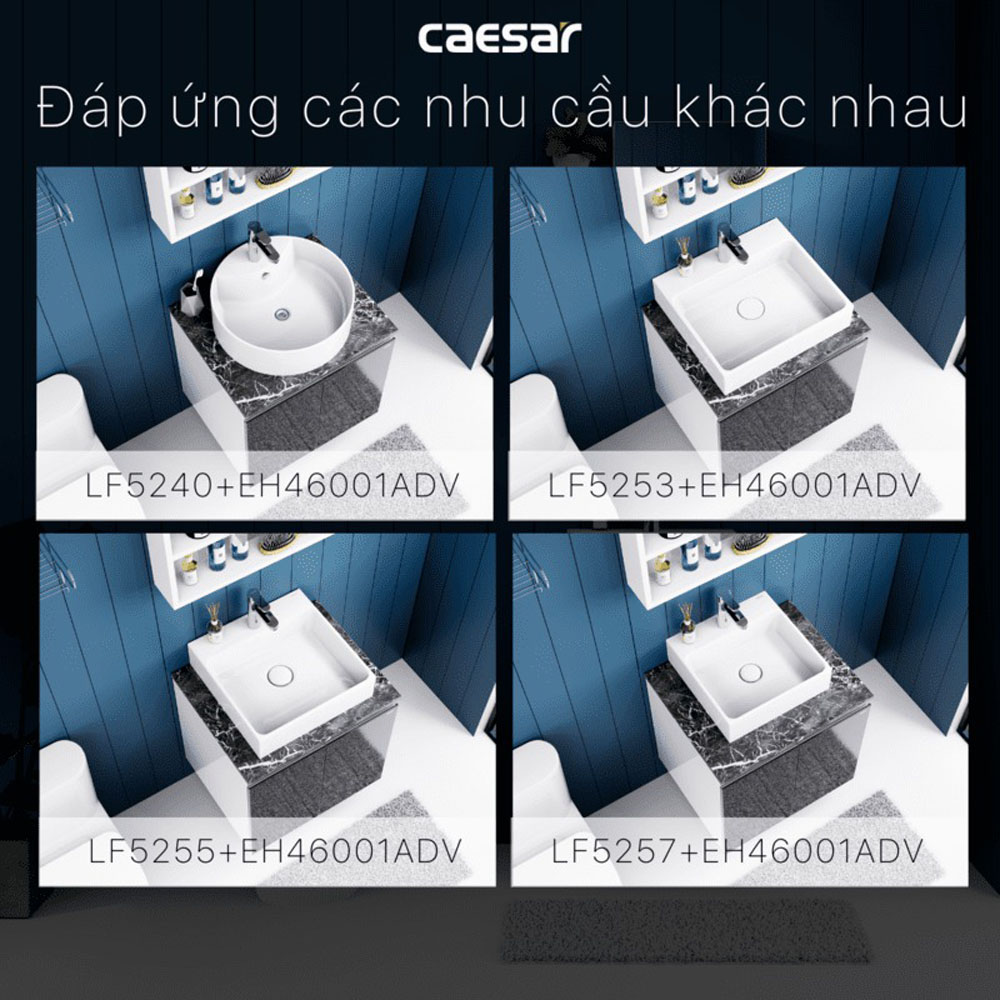 Bộ tủ chậu cabinet treo Caesar LF5253+EH46001ADV