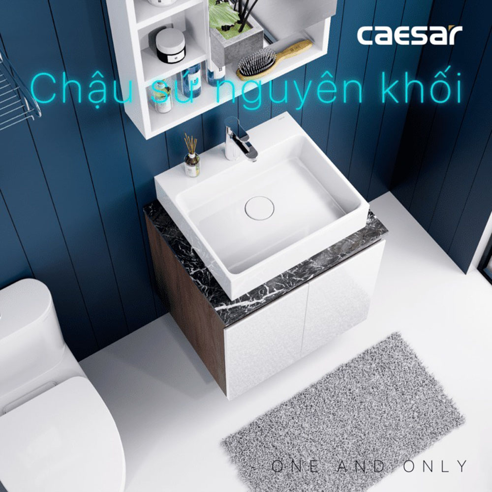 Bộ tủ chậu cabinet treo Caesar LF5253+EH46001AWV