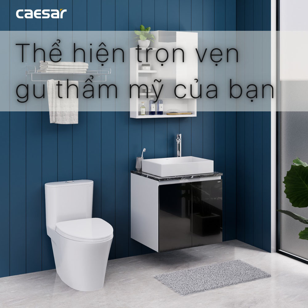 Bộ tủ chậu cabinet treo Caesar LF5254+EH46002ADV
