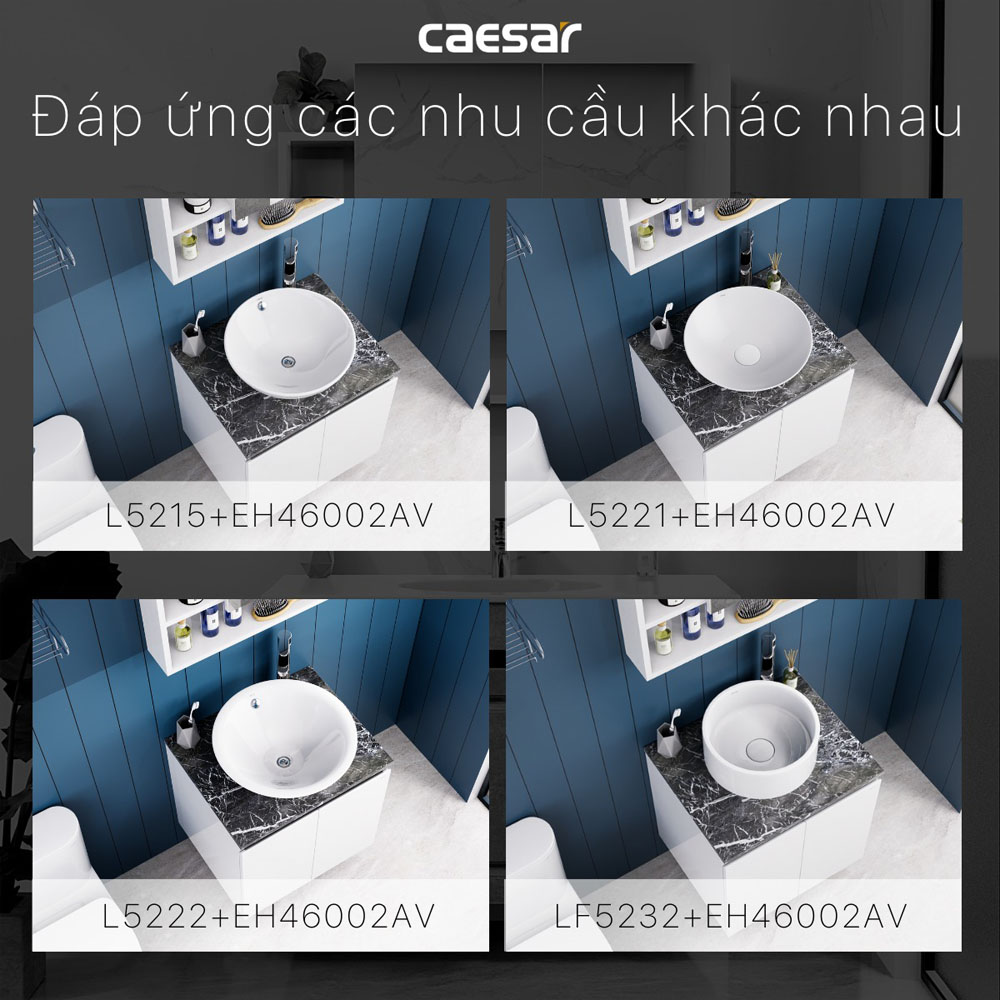 Bộ tủ chậu cabinet treo Caesar LF5254+EH46002AV