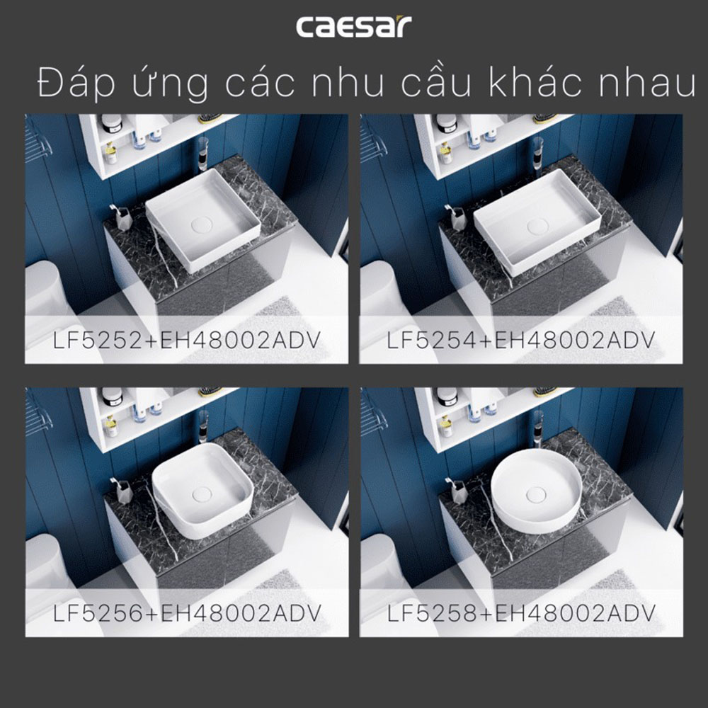 Bộ tủ chậu cabinet treo Caesar LF5254+EH48002ADV