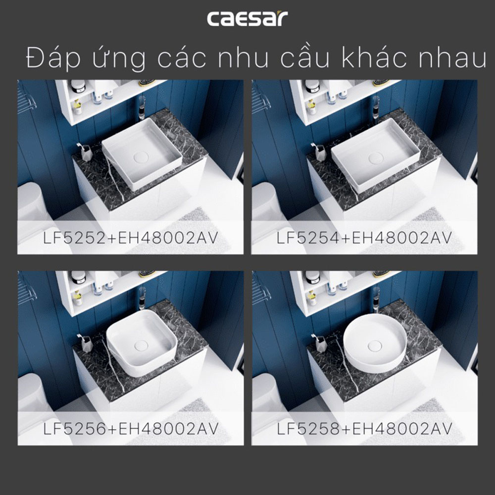 Bộ tủ chậu cabinet treo Caesar LF5254+EH48002AV