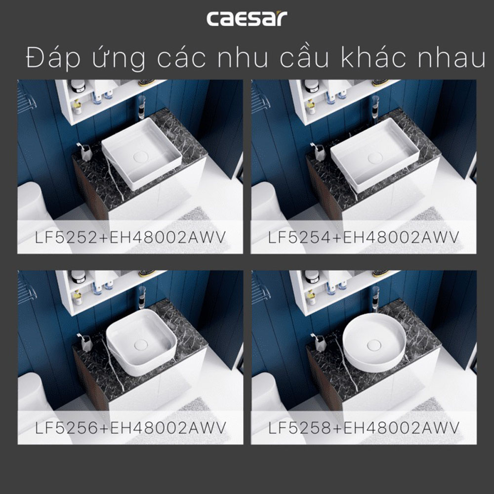 Bộ tủ chậu cabinet treo Caesar LF5254+EH48002AWV
