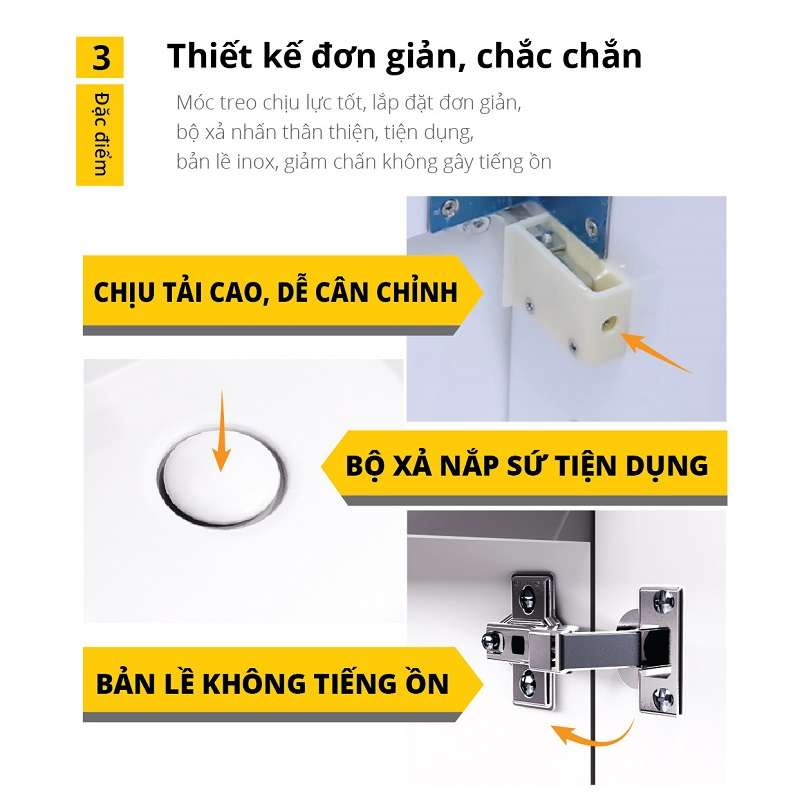 Bộ tủ chậu cabinet treo màu xám đậm Caesar LF5255+EH05255ATGV