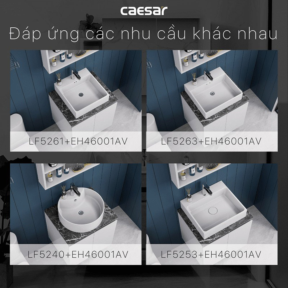 Bộ tủ chậu cabinet treo Caesar LF5255+EH46001AV