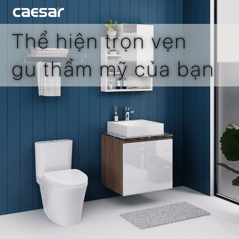 Bộ tủ chậu cabinet treo Caesar LF5255+EH46001AWV