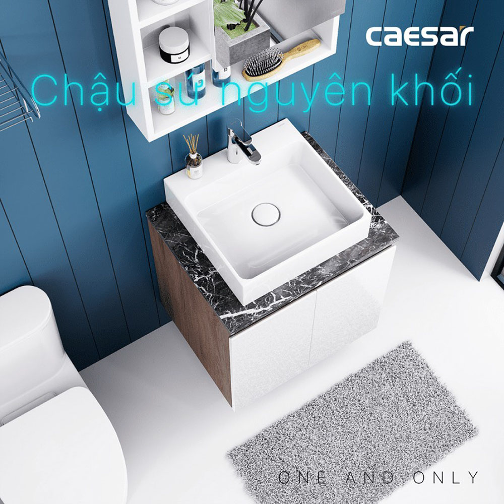 Bộ tủ chậu cabinet treo Caesar LF5255+EH46001AWV