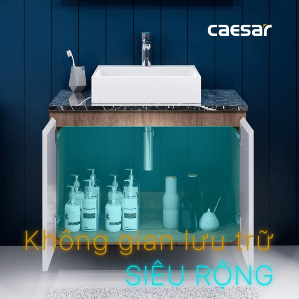 Bộ tủ chậu cabinet treo Caesar LF5255+EH48001AWV
