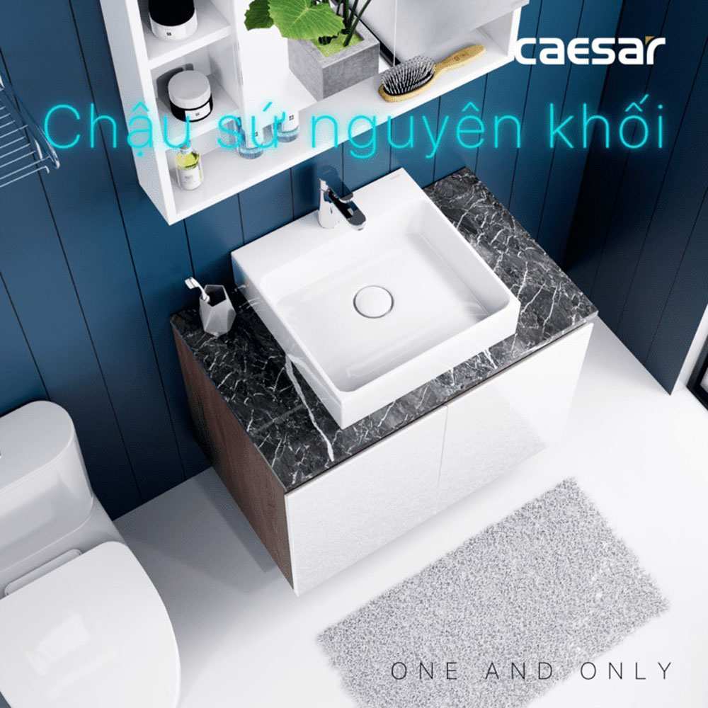 Bộ tủ chậu cabinet treo Caesar LF5255+EH48001AWV