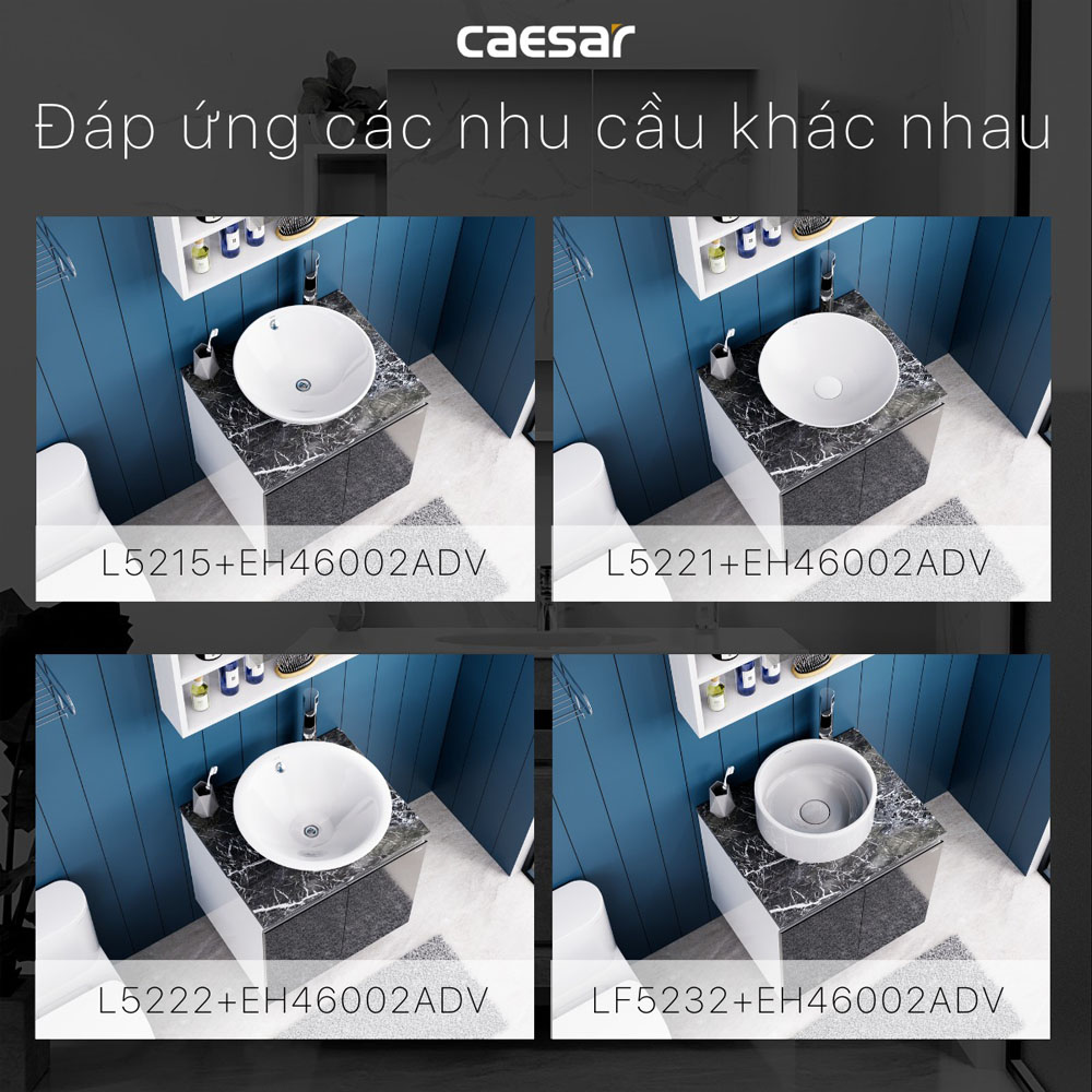 Bộ tủ chậu cabinet treo Caesar LF5256+EH46002ADV
