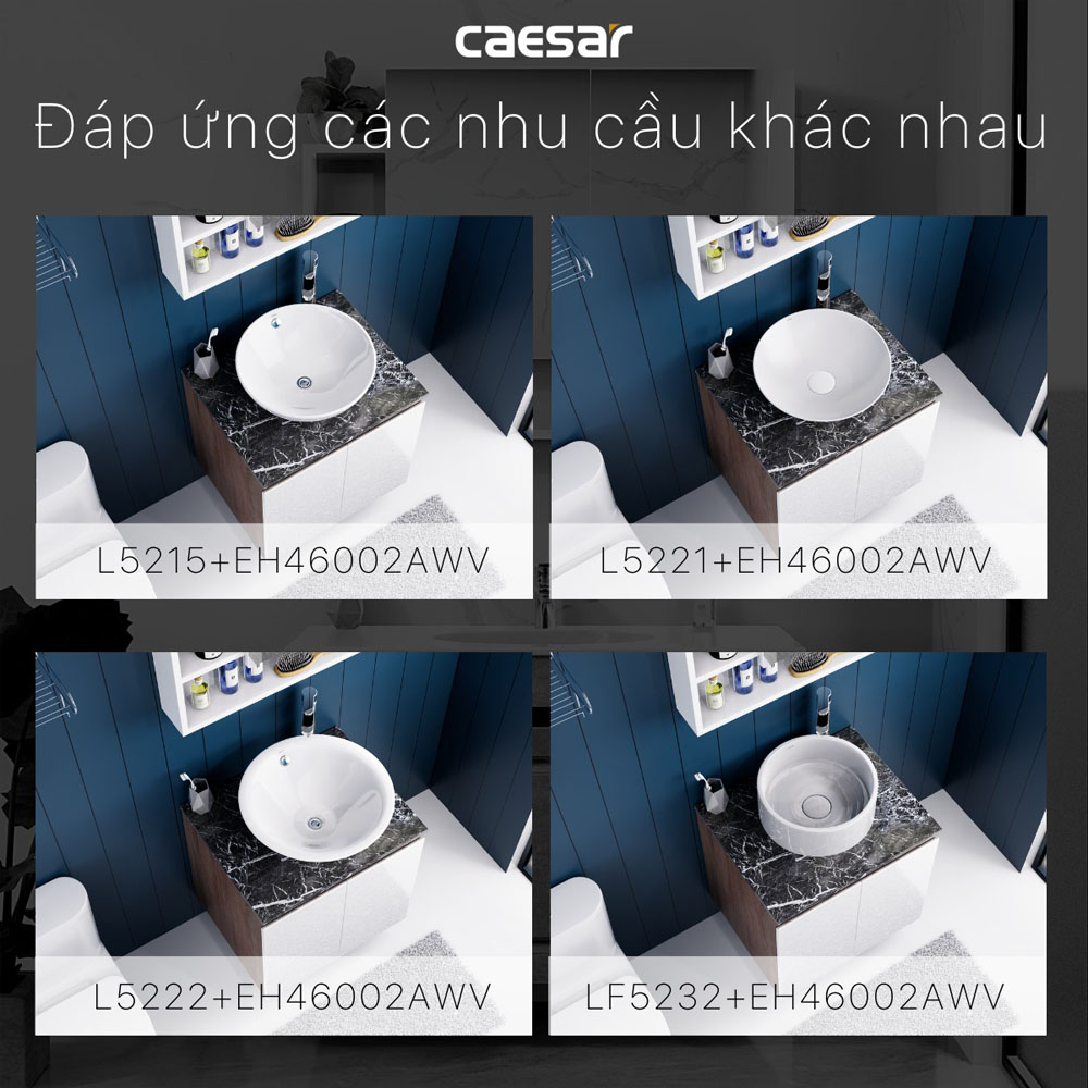 Bộ tủ chậu cabinet treo Caesar LF5256+EH46002AWV