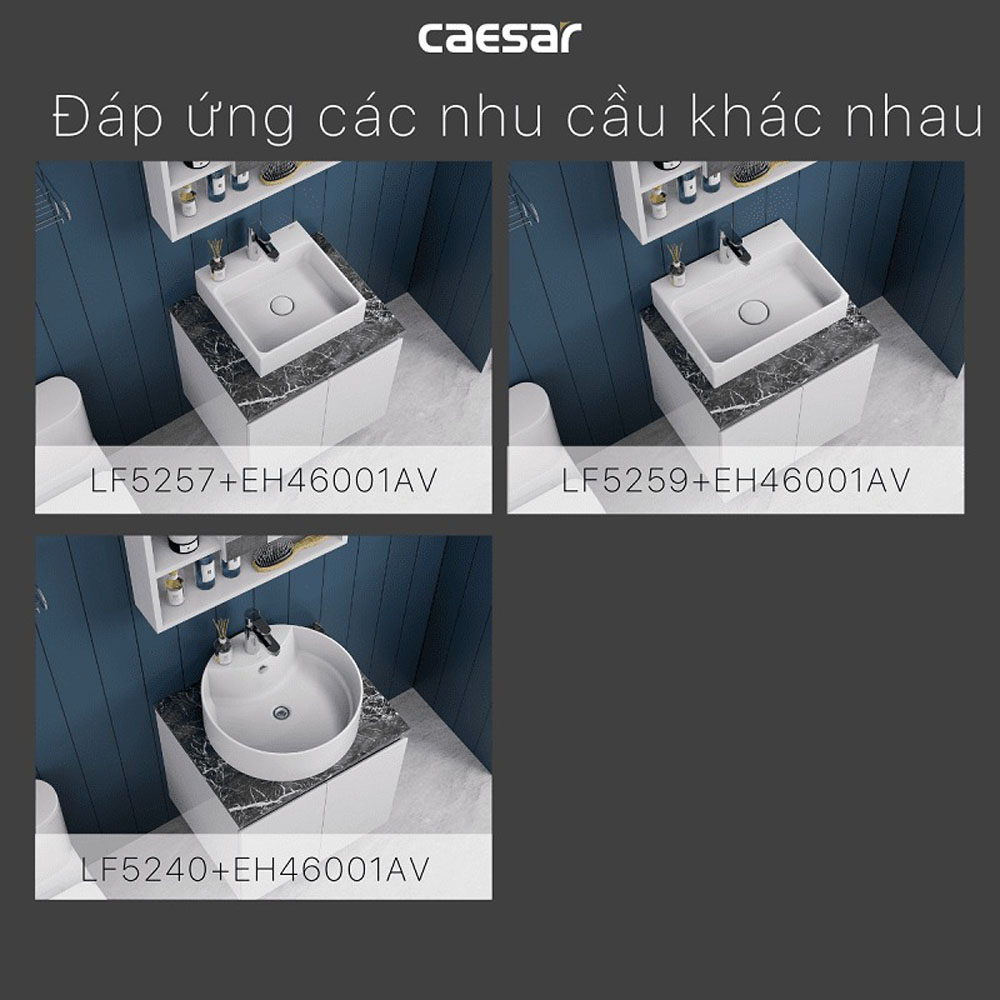 Bộ tủ chậu cabinet treo Caesar LF5257+EH46001AV