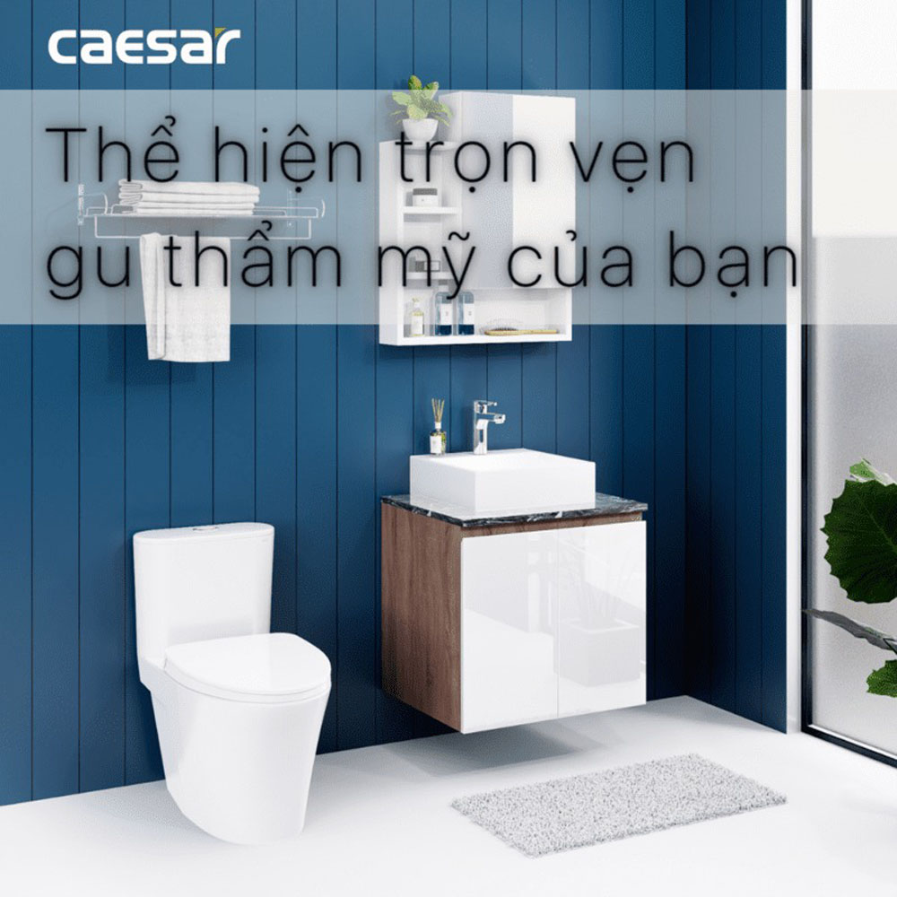 Bộ tủ chậu cabinet treo Caesar LF5257+EH46001AWV