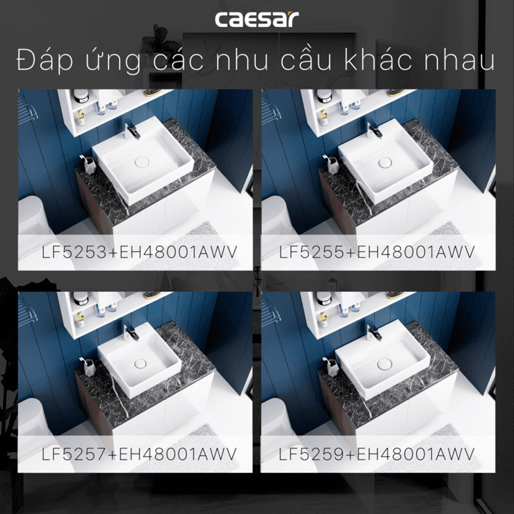 Bộ tủ chậu cabinet treo Caesar LF5257+EH48001AWV
