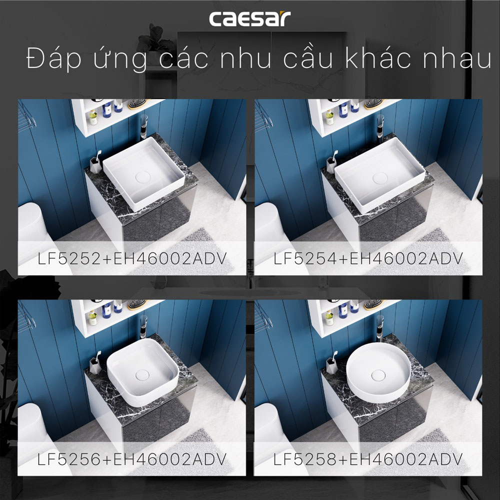 Bộ tủ chậu cabinet treo Caesar LF5258+EH46002ADV