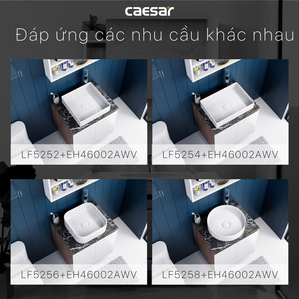 Bộ tủ chậu cabinet treo Caesar LF5258+EH46002AWV