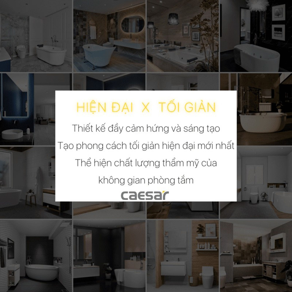 Bộ tủ chậu cabinet treo Caesar LF5258+EH48002AV