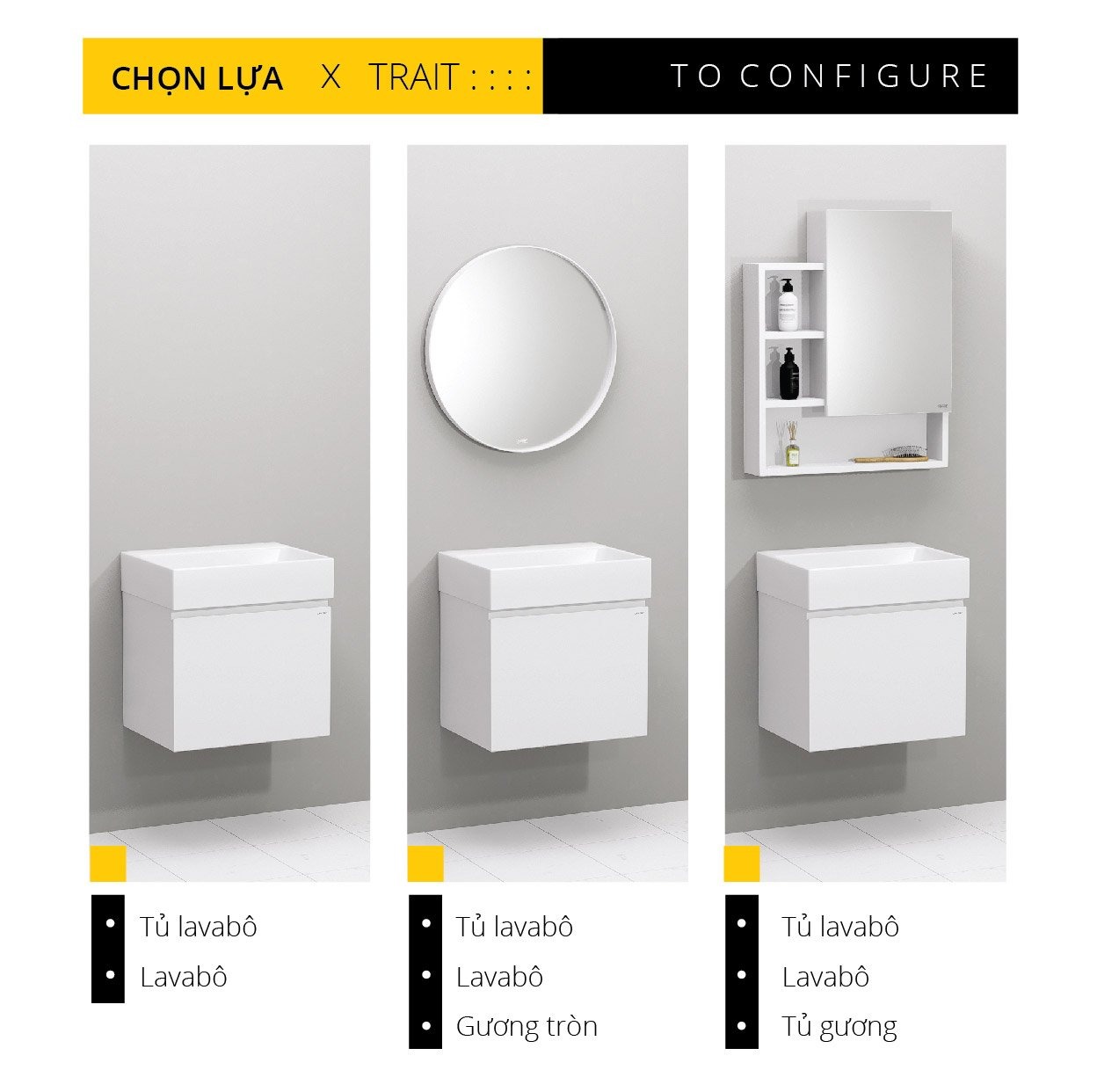Tủ lavabo liền bàn Caesar LF5259+EH05259AV
