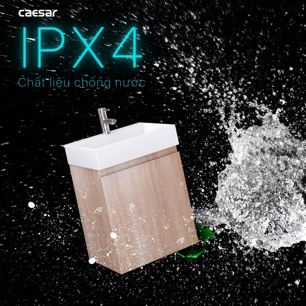 Bộ tủ chậu cabinet treo vân gỗ Caesar LF5259+EH05259AW7V