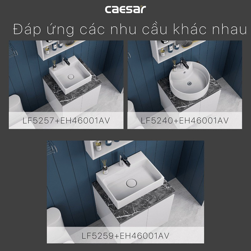 Bộ tủ chậu cabinet treo Caesar LF5259+EH46001AV
