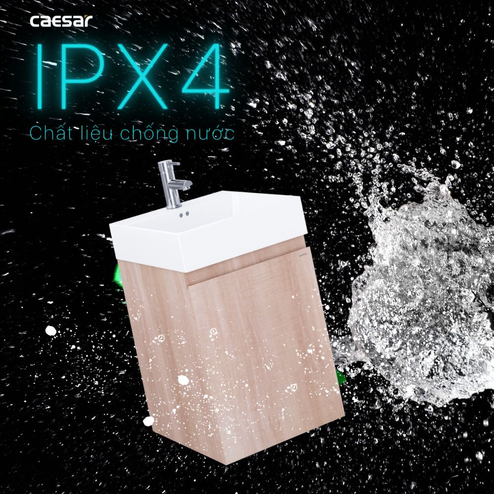 Bộ tủ chậu cabinet treo vân gỗ Caesar LF5261+EH05261AW7V