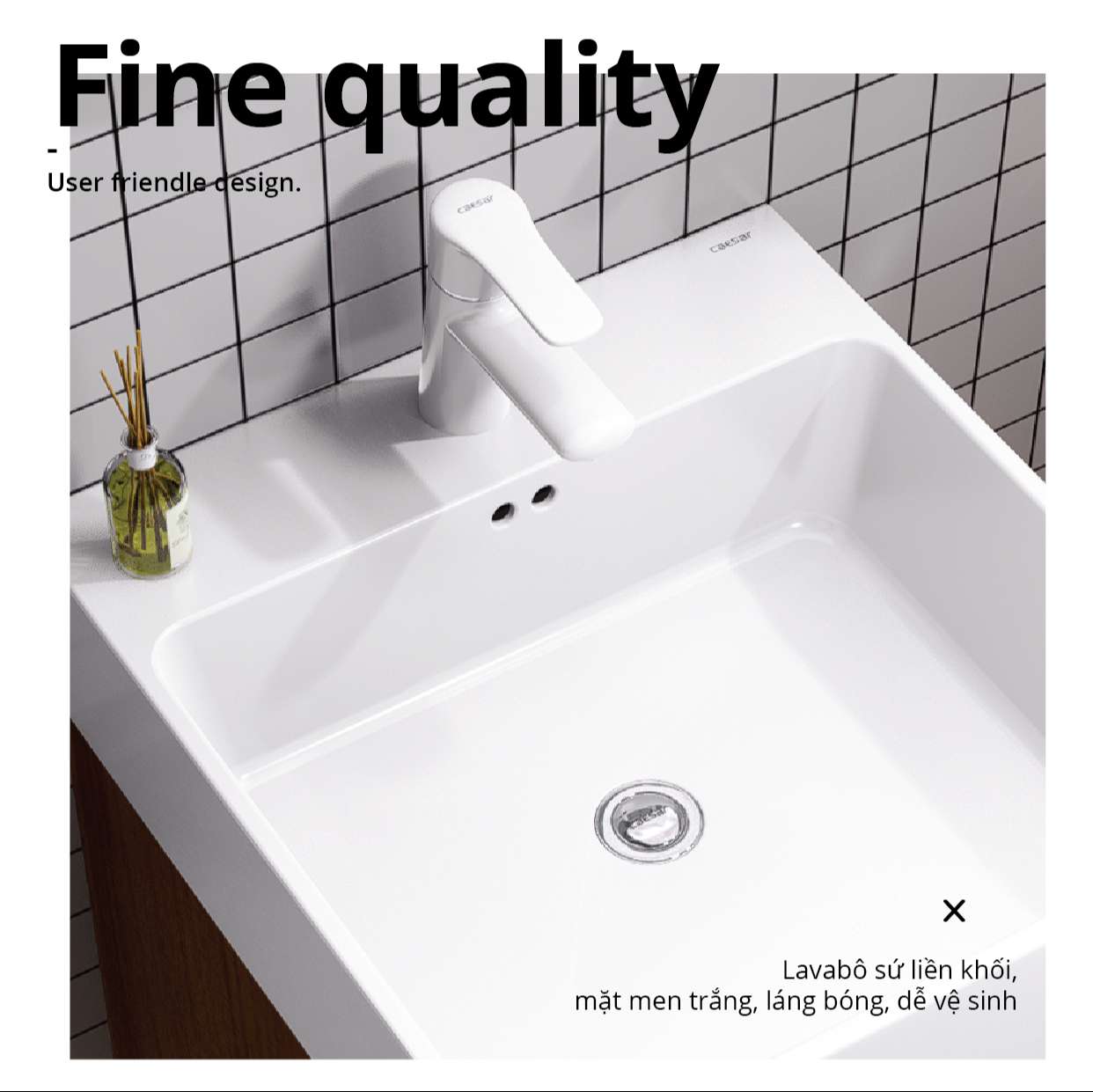 Tủ chậu cabinet Caesar LF5261+EH05261AWV