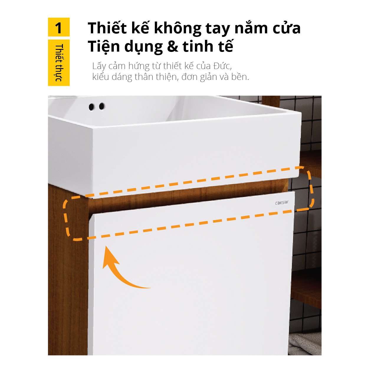 Tủ chậu cabinet Caesar LF5261+EH05261AWV