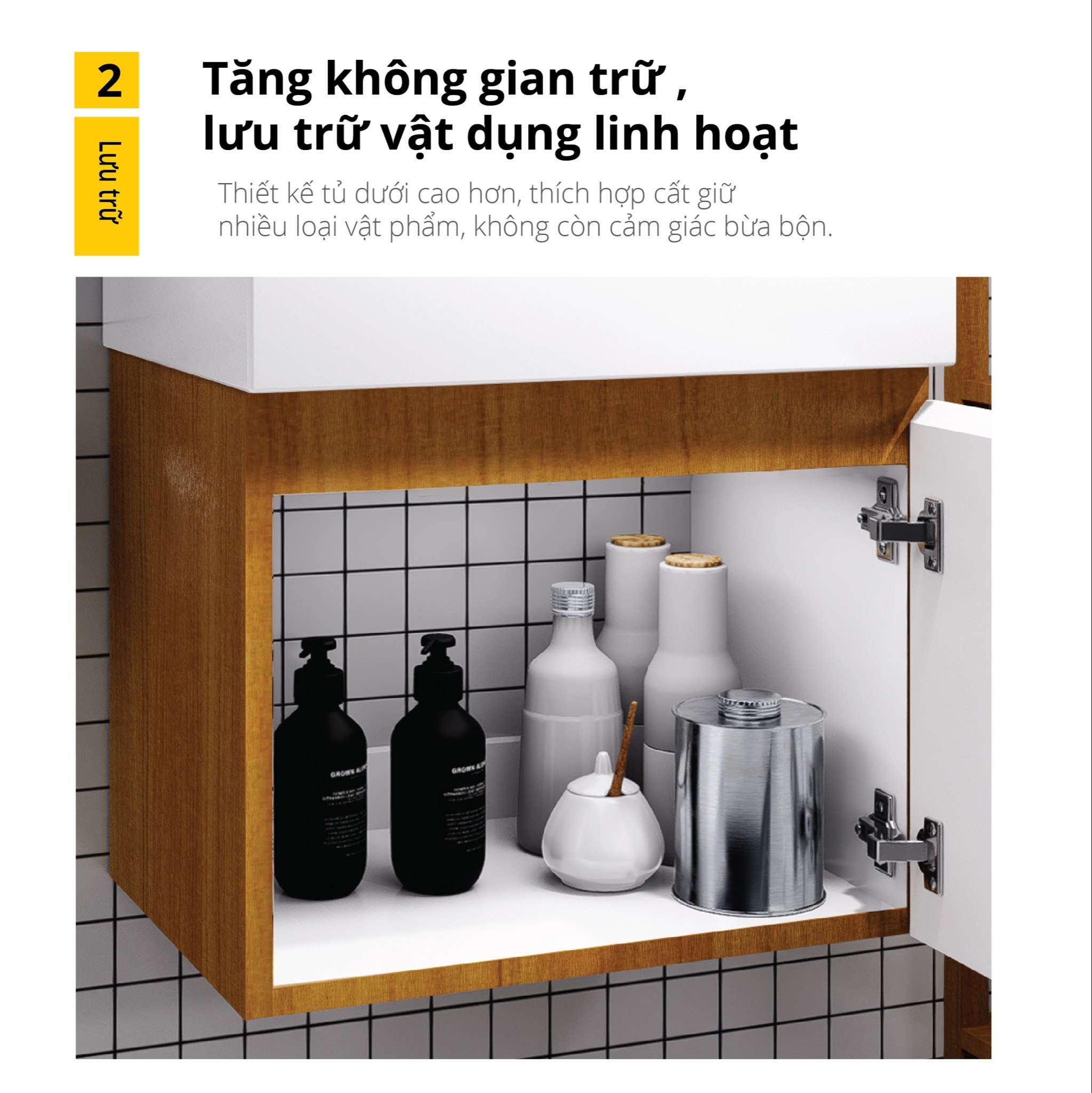 Tủ chậu cabinet Caesar LF5261+EH05261AWV