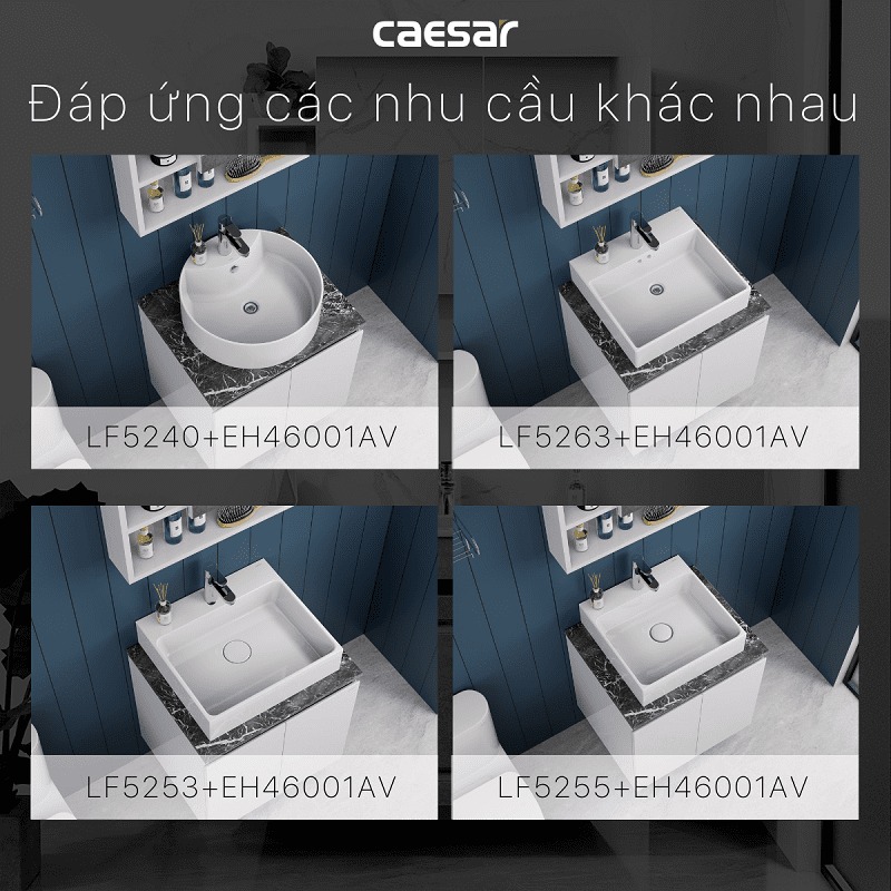 Bộ tủ chậu cabinet Caesar LF5261+EH46001AV