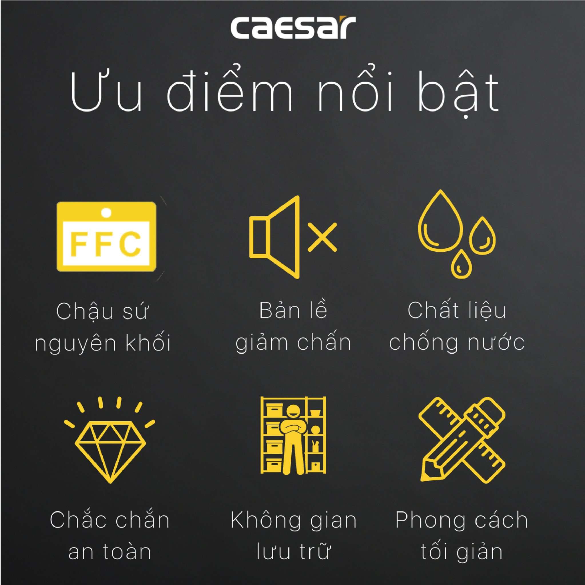 Tủ chậu cabinet Caesar LF5263+EH05263AV