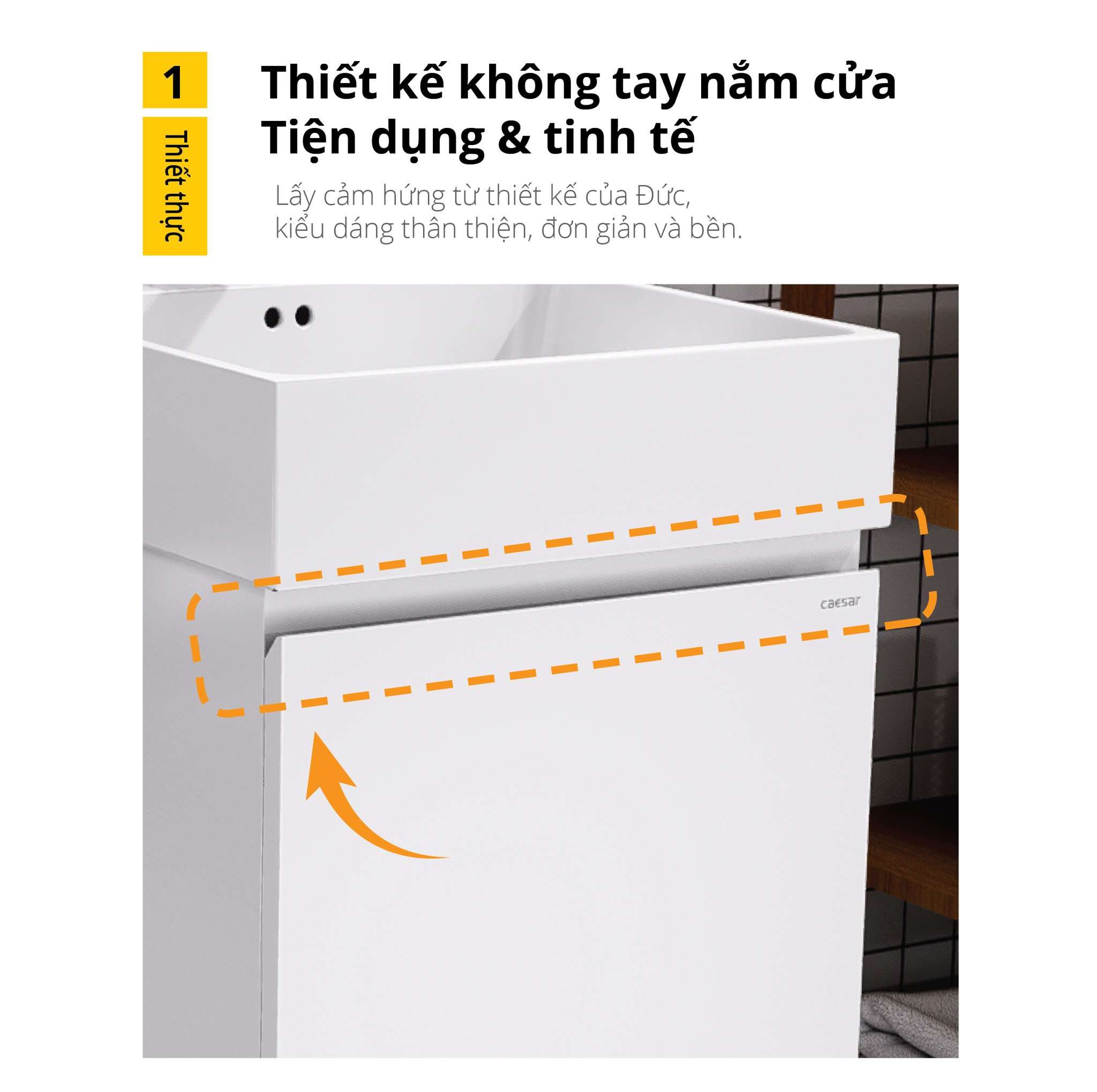Tủ chậu cabinet Caesar LF5263+EH05263AV
