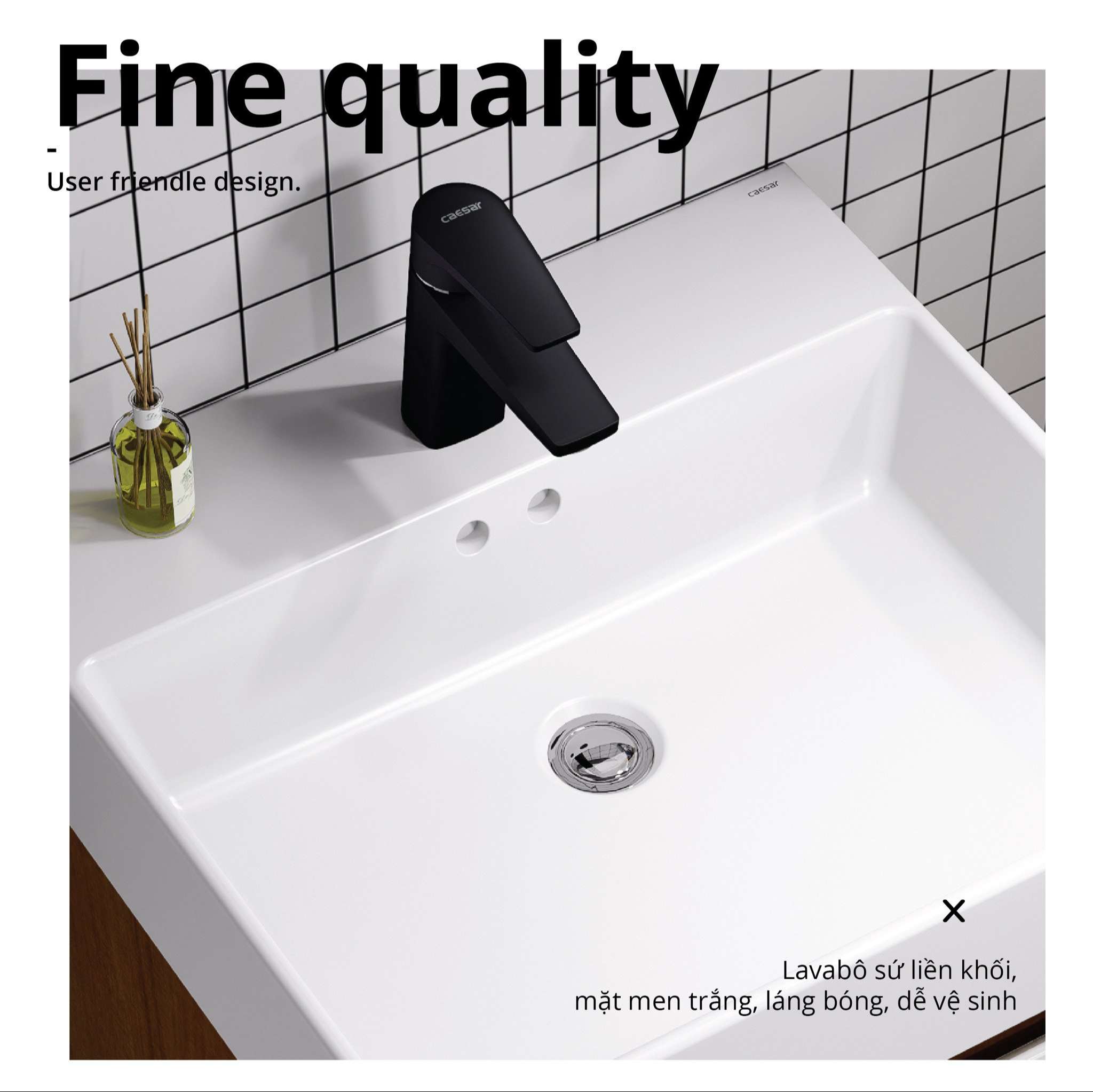 Tủ chậu cabinet Caesar LF5263+EH05263AWV