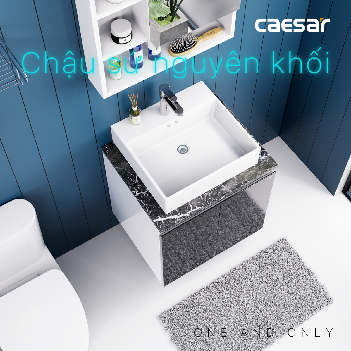 Bộ tủ chậu cabinet Caesar LF5263+EH46001ADV
