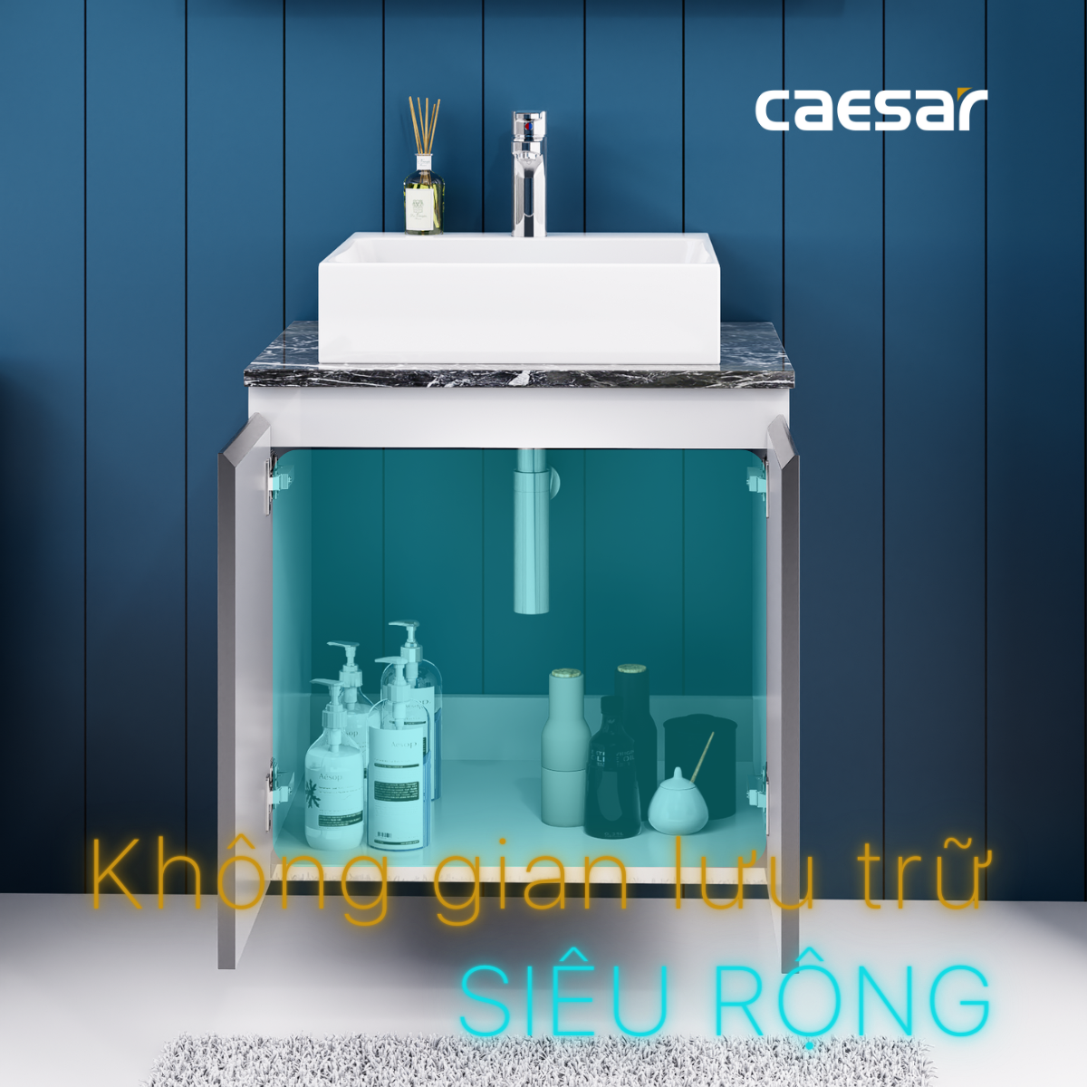 Bộ tủ chậu cabinet Caesar LF5263+EH46001AV