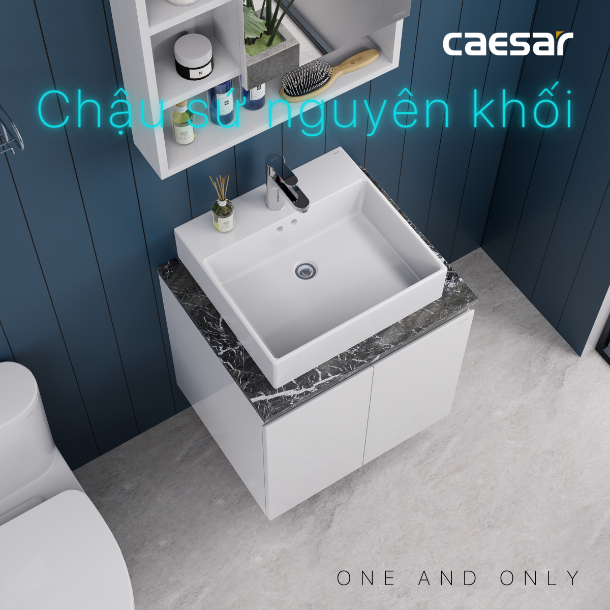 Bộ tủ chậu cabinet Caesar LF5263+EH46001AV