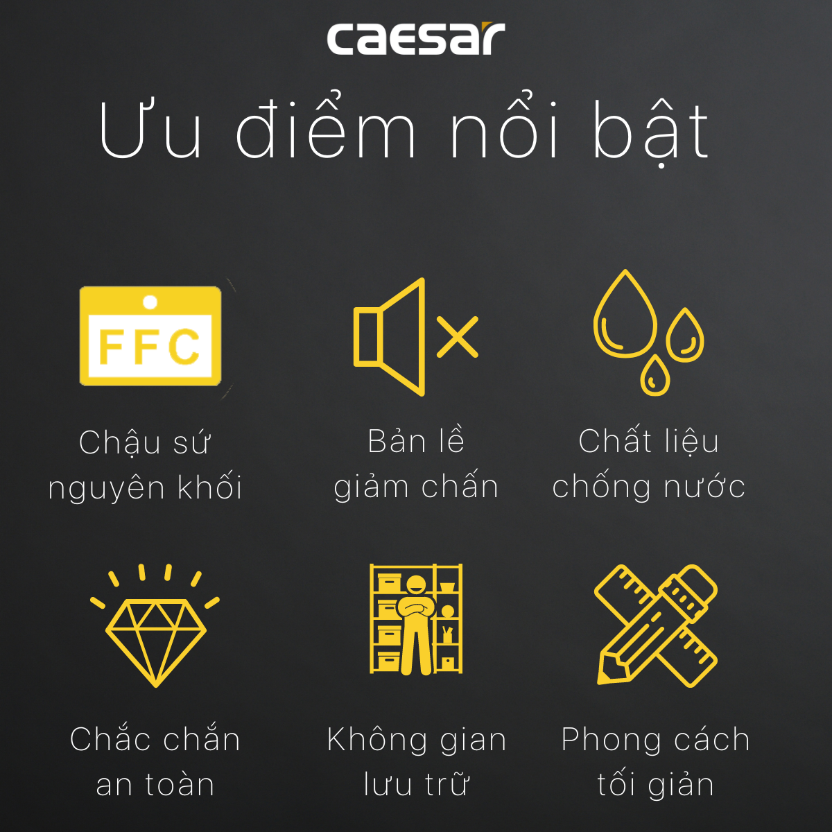 Bộ tủ chậu cabinet Caesar LF5263+EH46001AWV