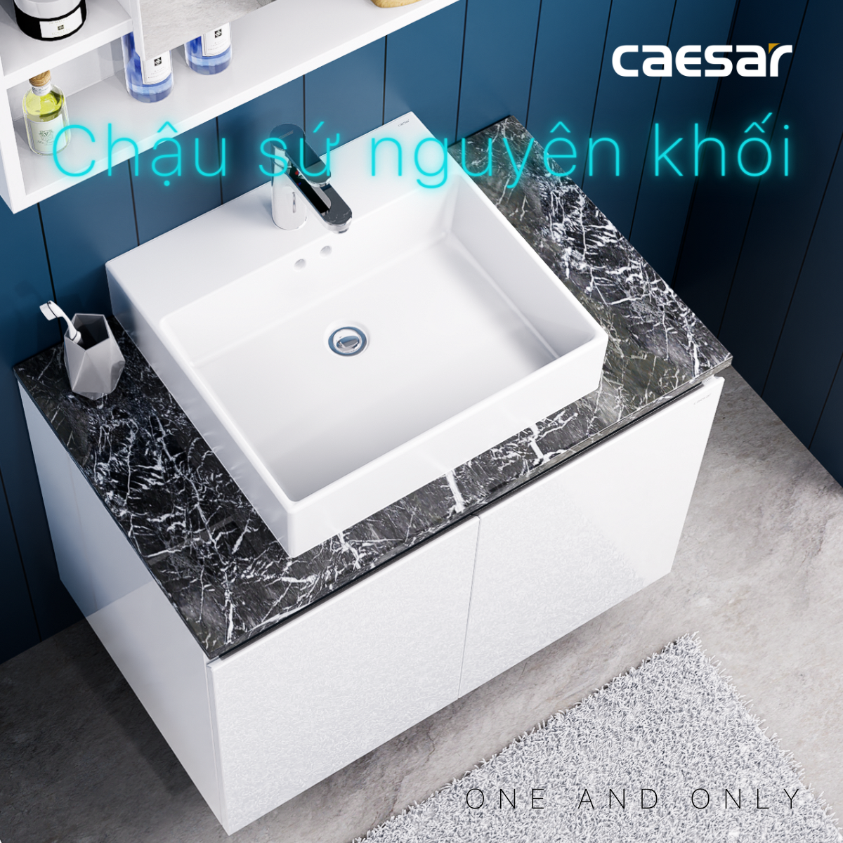 Bộ tủ chậu cabinet Caesar LF5263+EH48001AV