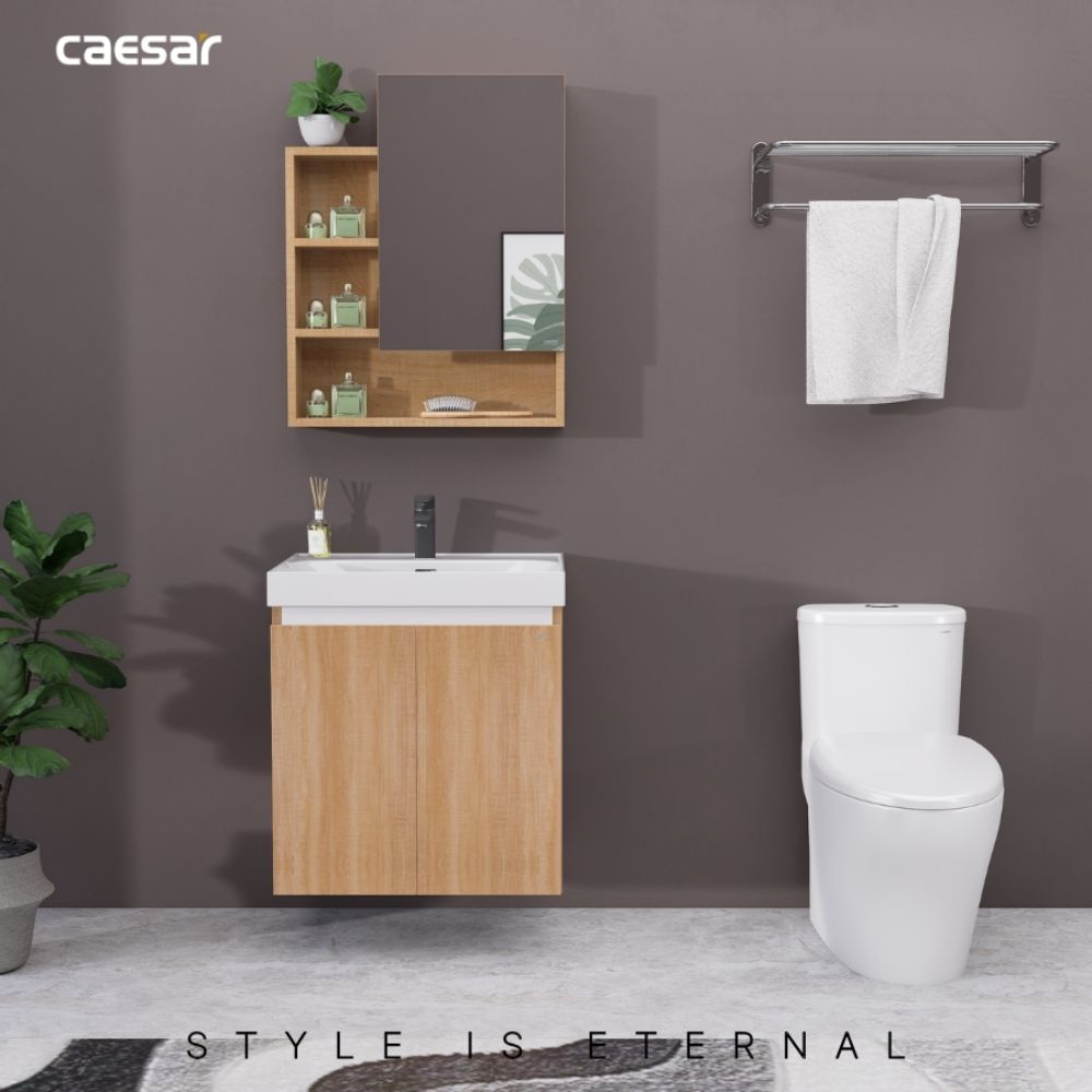 Bộ tủ chậu cabinet treo Caesar LF5356+EH15356AW7V