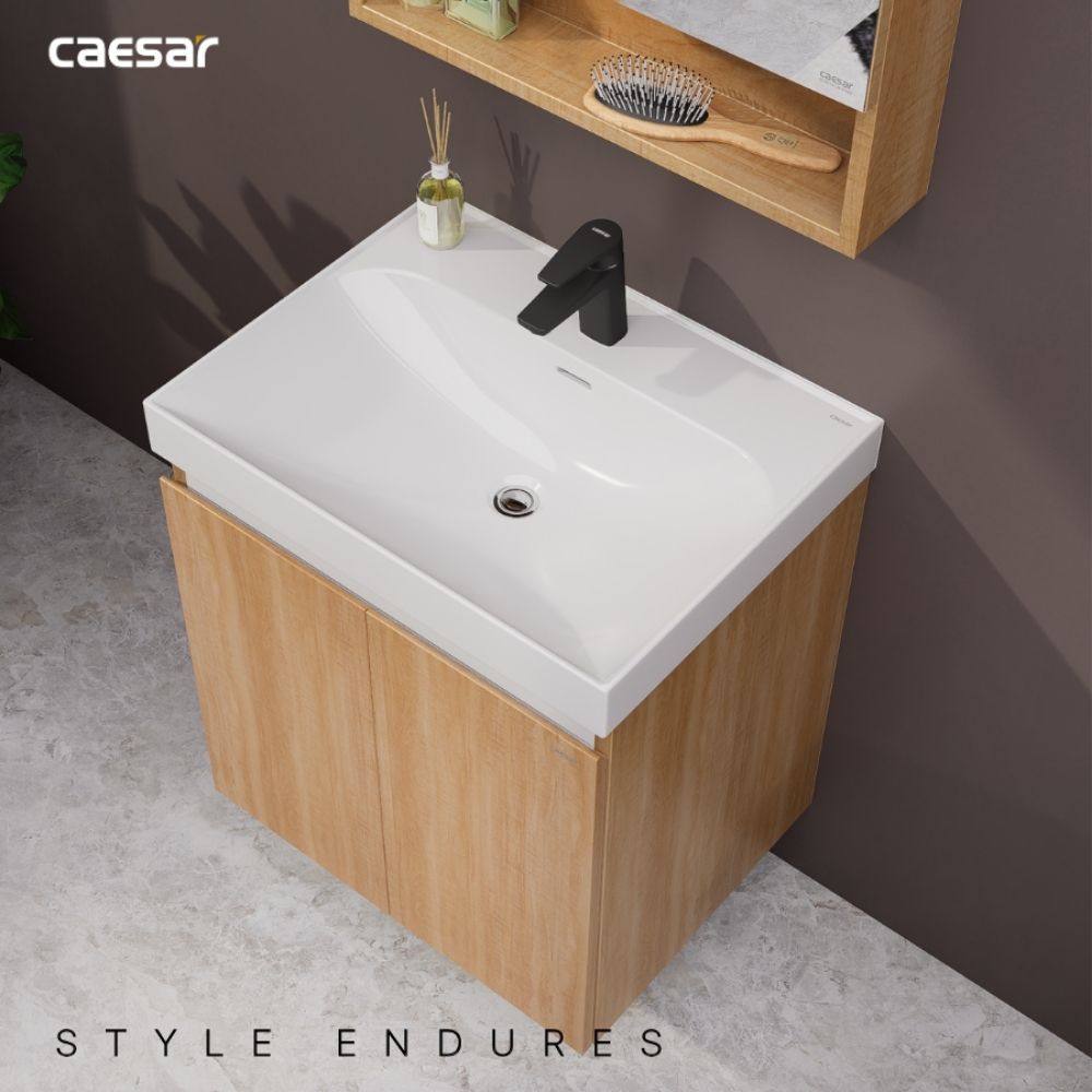 Bộ tủ chậu cabinet treo Caesar LF5356+EH15356AW7V