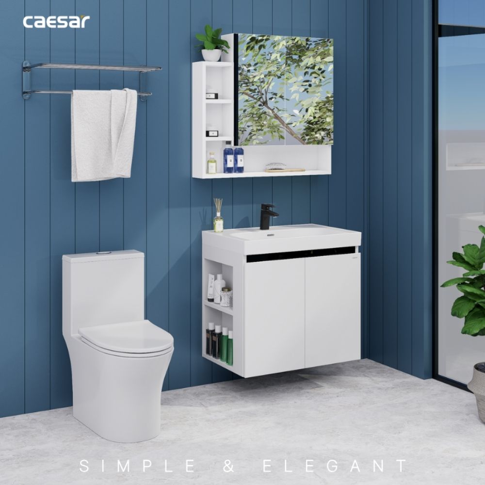 Bộ tủ chậu cabinet treo Caesar LF5357+EH15357CLV
