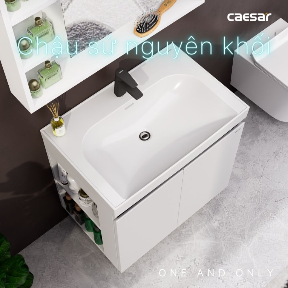 Bộ tủ chậu cabinet treo Caesar LF5357+EH15357CLV