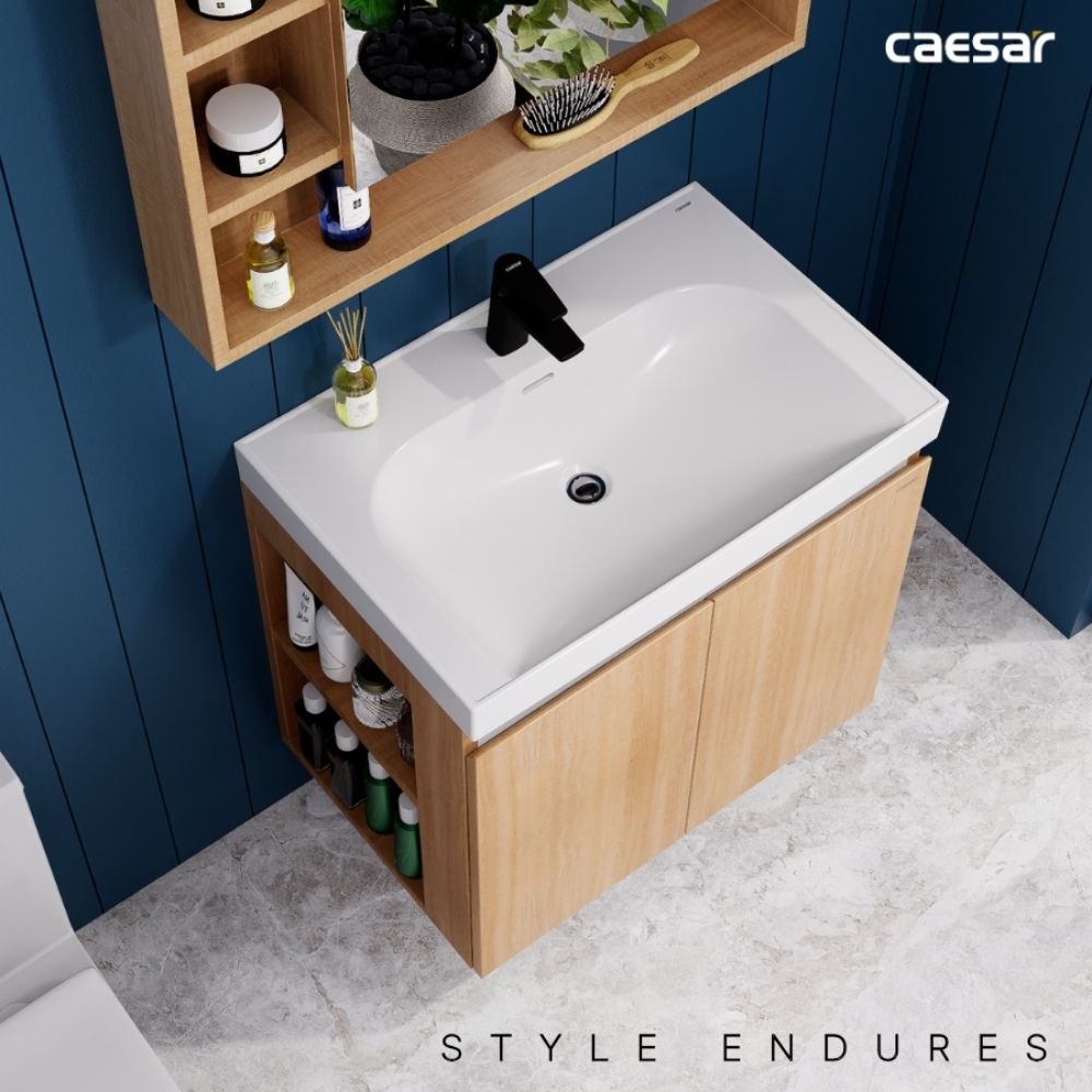 Bộ tủ chậu cabinet treo Caesar LF5357+EH15357CLW7V