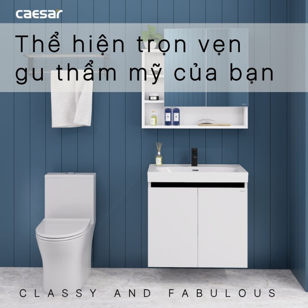 Bộ tủ chậu cabinet treo Caesar LF5357+EH15357CRV